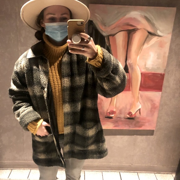 SOLD-Vintage Eddie Bauer Teddy oversized Shacket - Picture 2 of 9